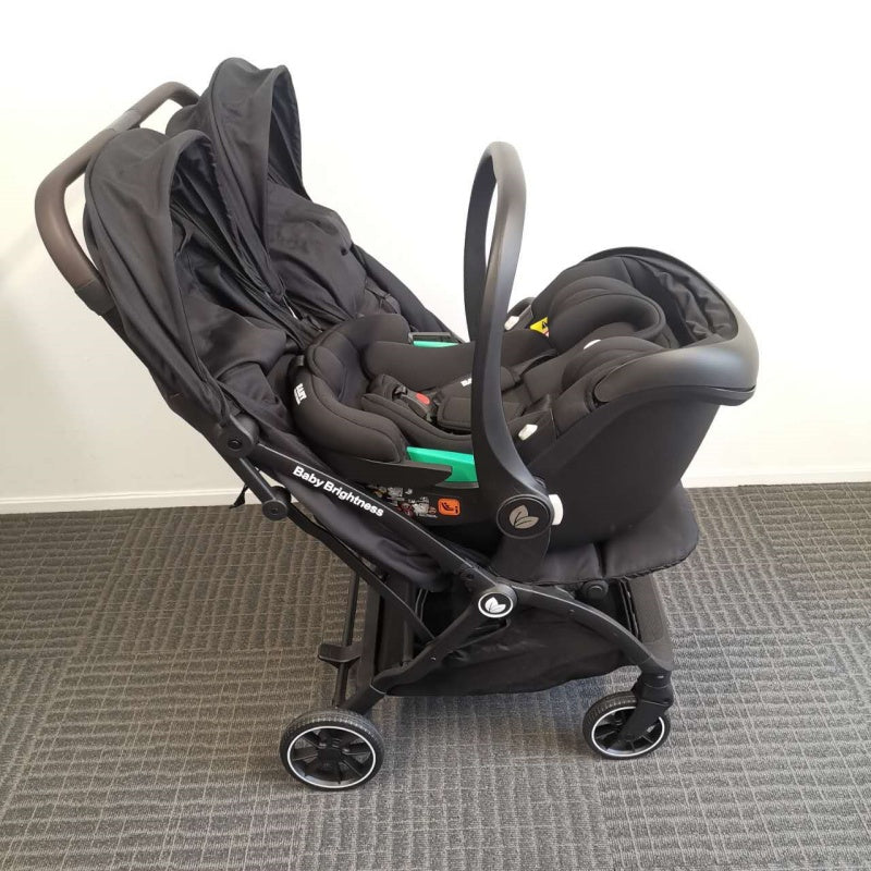 Pre-order Double Pram – FlexGo Duo with Infant Capsule and Rotating ISOFIX Base(Beige) - image 27