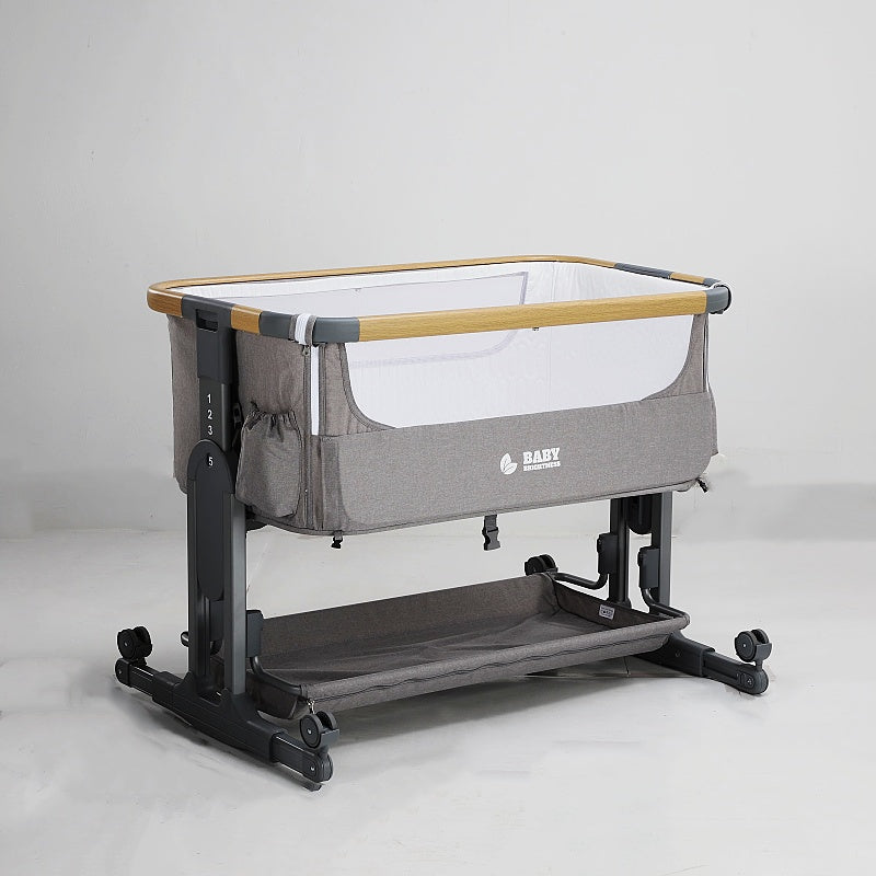 Baby Brightness Co Sleeper Bassinet Grey - image 7