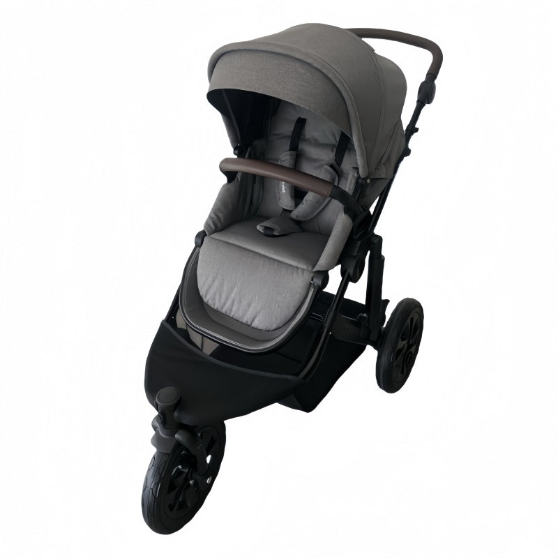 Newborn Pram – EasyGo 1+ Three Wheel Stroller (Grey)