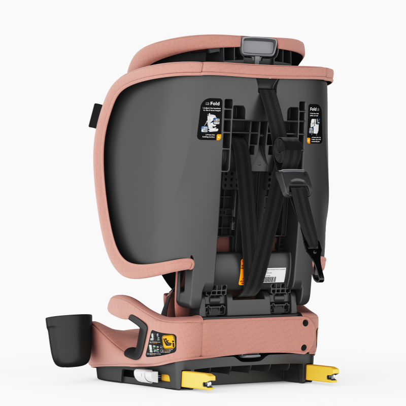 Travel Pram – AirGo Lightweight Stroller with ISOFIX Booster Seat (Pink) - image 17