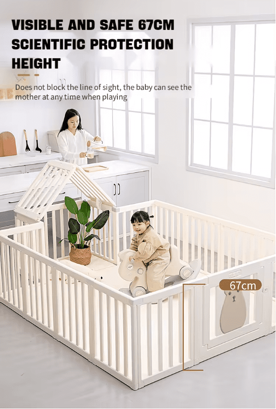 8+2 baby playpen white - image 12
