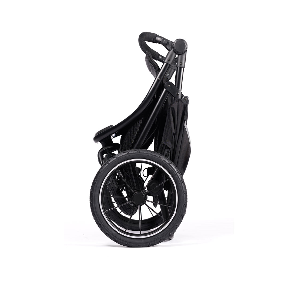 Newborn Pram – EasyGo 2+ Three Wheel Stroller (Black) - image 10