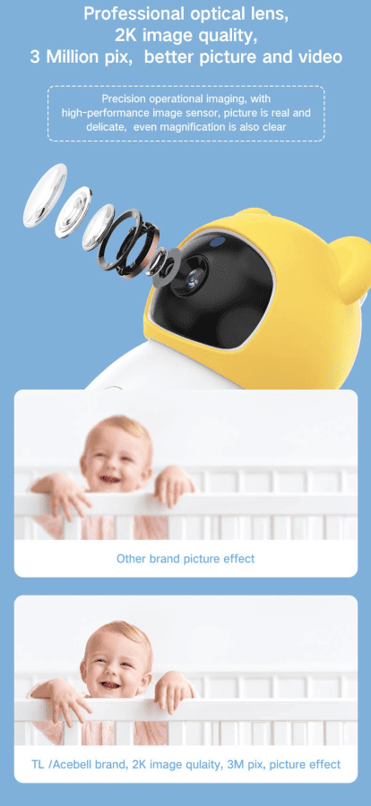 Dual Mode 5" Baby Monitor with Night Vision & Motion Detection – Blue - image 12
