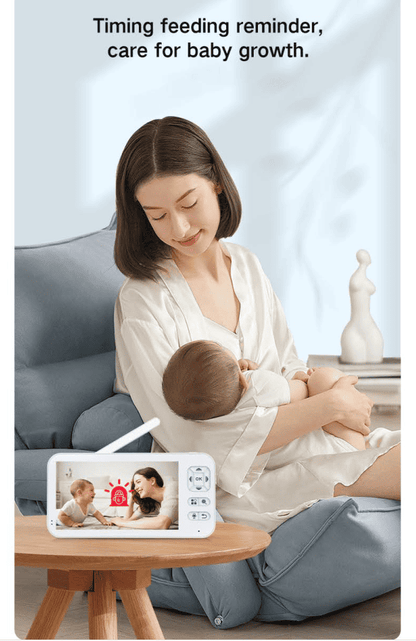 Dual Mode 5″ Baby Monitor with Night Vision & Motion Detection – Yellow - image 13