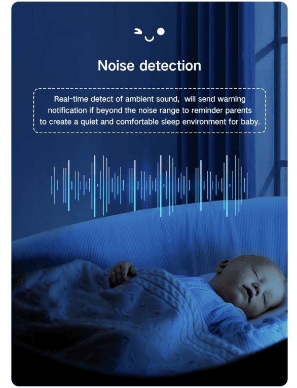 Dual Mode 5″ Baby Monitor with Night Vision & Motion Detection – Yellow - image 19