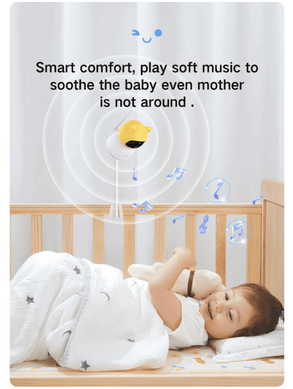 Dual Mode 5″ Baby Monitor with Night Vision & Motion Detection – Yellow - image 16