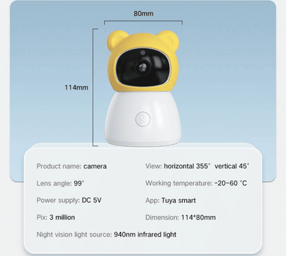Dual Mode 5" Baby Monitor with Night Vision & Motion Detection – Blue - image 28