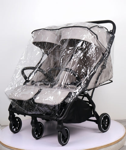 Pre-order Double Pram – FlexGo Duo with Reclining Infant Capsule (Beige) - image 10