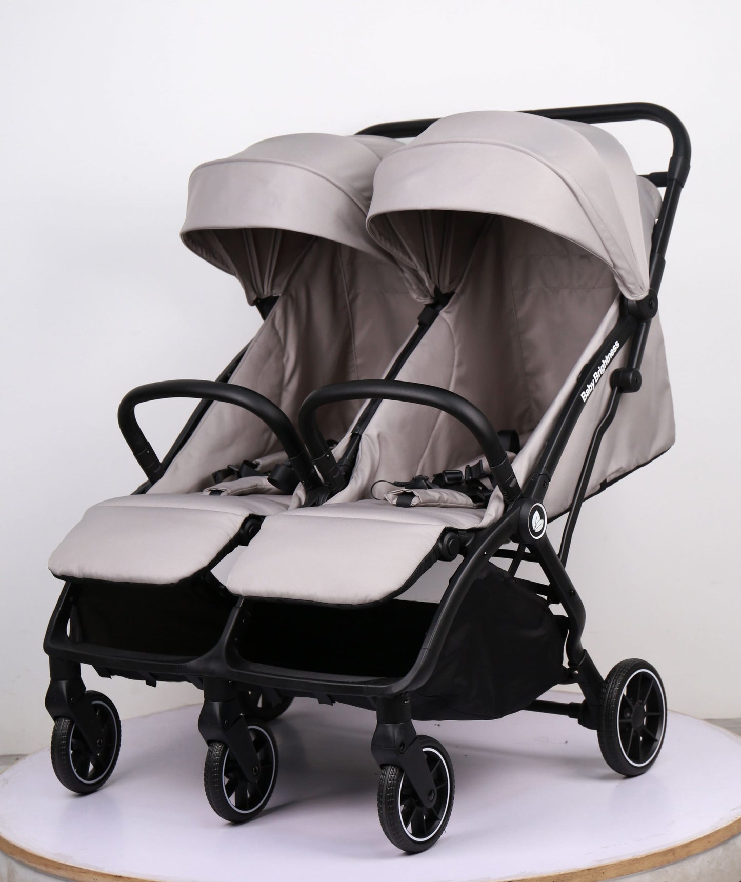 Double Pram – FlexGo Duo double stroller Beige - image 3