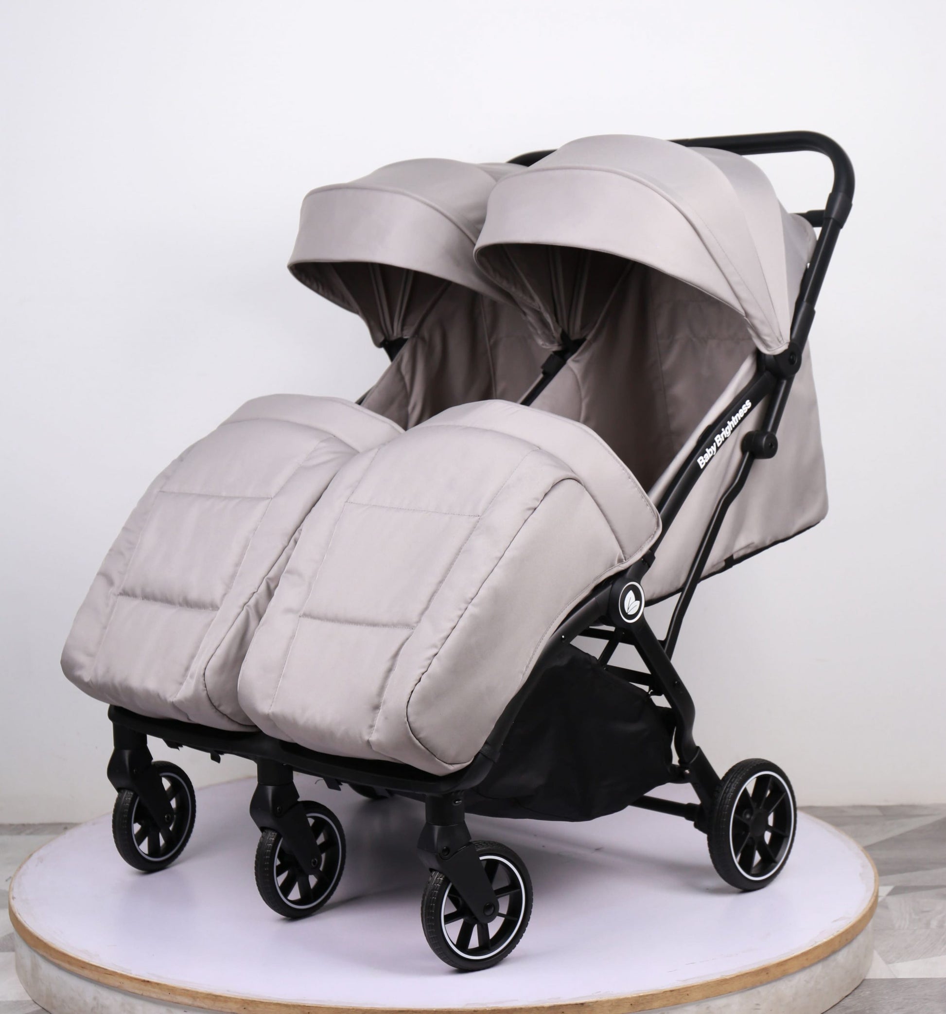 Pre-order Double Pram – FlexGo Duo with Infant Capsule and Rotating ISOFIX Base(Beige) - image 2