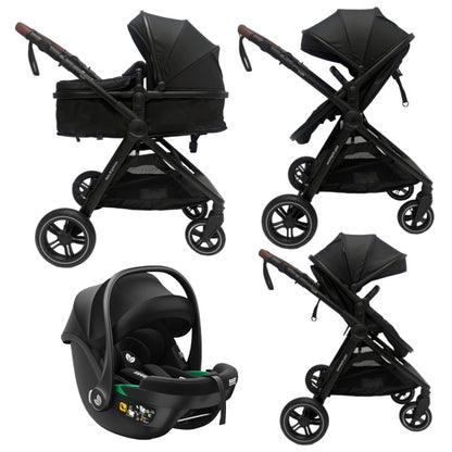 Pre-order Skyra 2-in-1 Newborn Pram & Bassinet Stroller and Car Seat (Black)