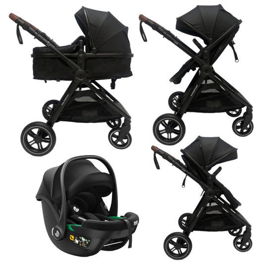 Pre-order Skyra 2-in-1 Newborn Pram & Bassinet Stroller and Car Seat (Black)