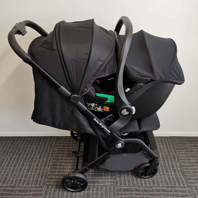 Pre-order Newborn Pram & Capsule – SwiftGo Lightweight Compact Stroller with Capsule + Rotating ISOFIX Base (B - image 9