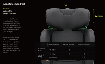 360° Rotating Baby Car Seat – Baby Brightness ProtecMax Pro Pink - image 12