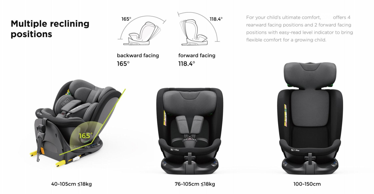 360° Rotating Baby Car Seat – Baby Brightness ProtecMax Pink - image 8