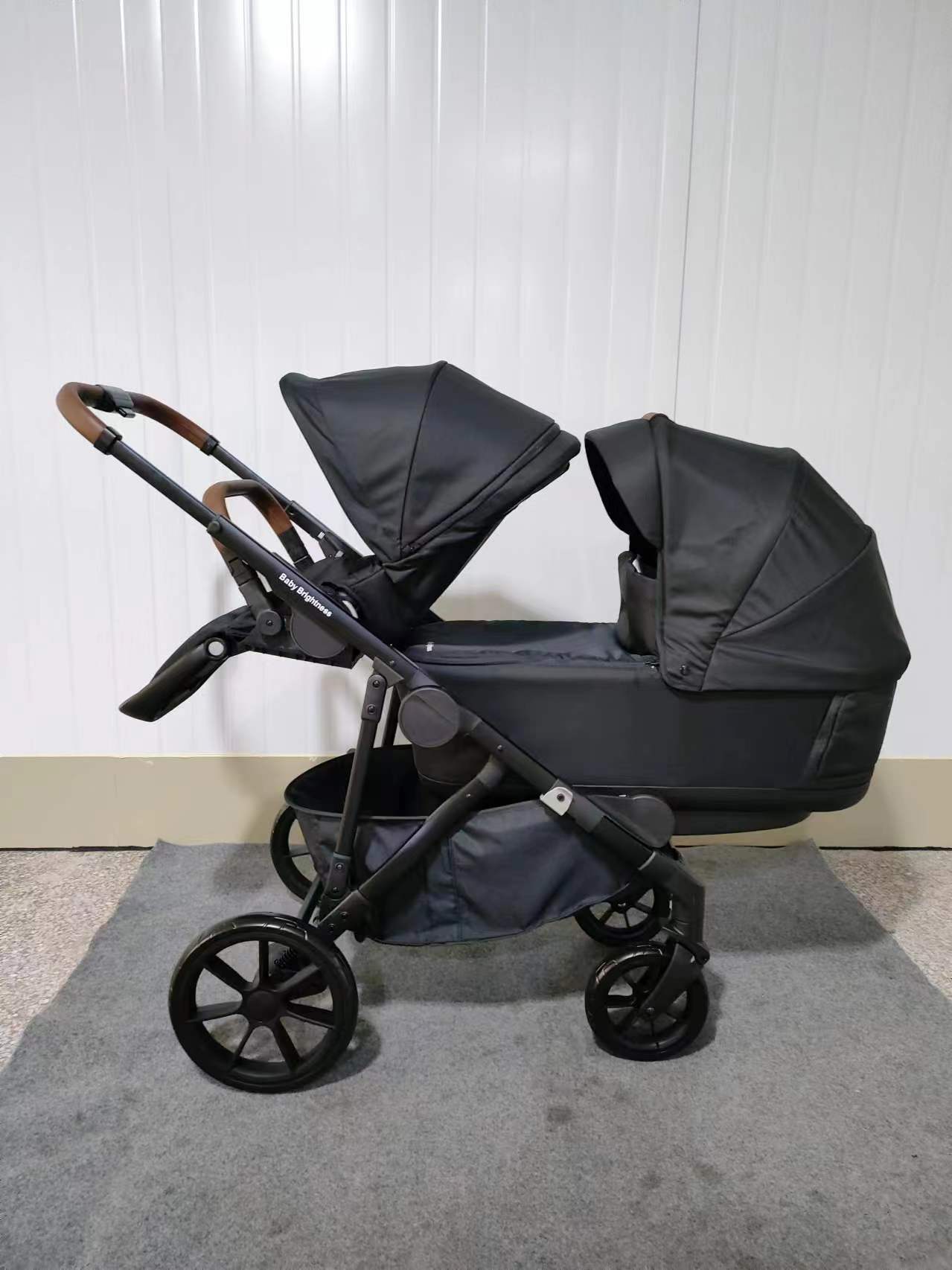 Pre-order Baby Brightness Luxe Double Pram with Twin Bassinets + Reclining Infant Capsules + 360 Car Seats and - image 4