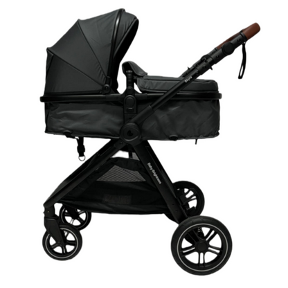 Skyra 2-in-1 Newborn Pram & Bassinet Stroller（Grey）