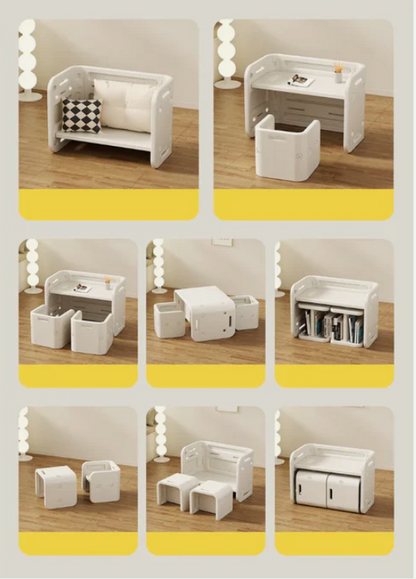 Pre-order Kids Table and 2 Chairs Set White - image 2