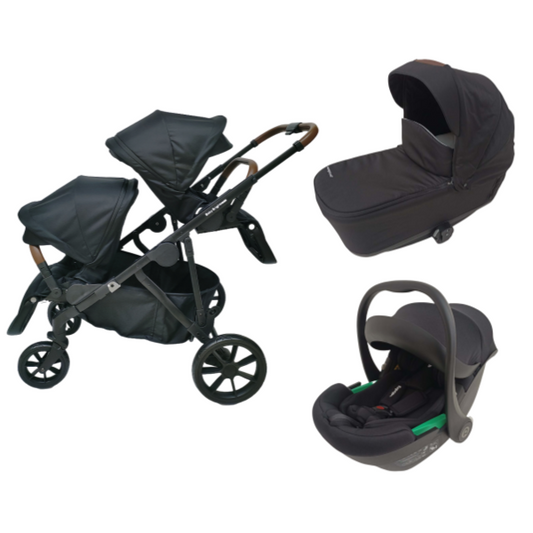 Pre-order Double Pram – Luxe Twin Stroller with Bassinet and Car Seat