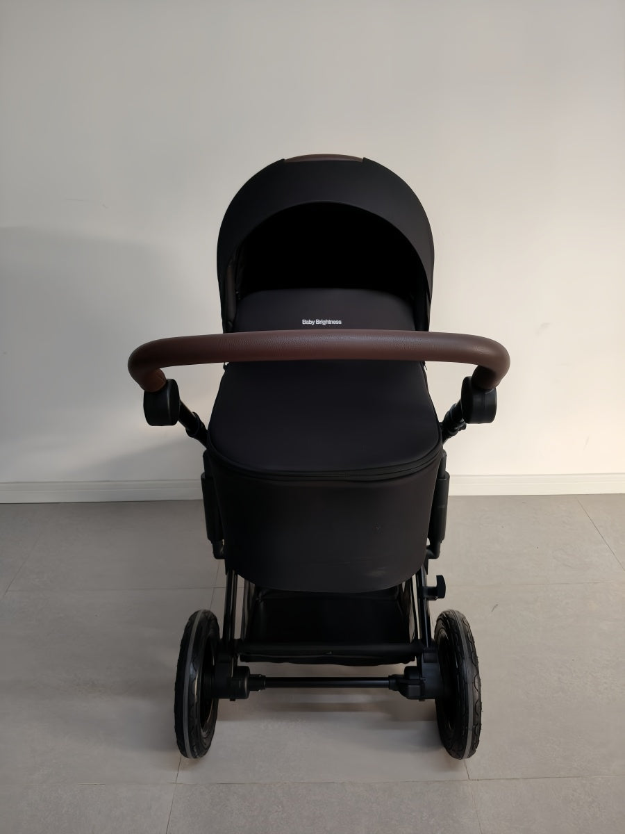 Newborn Pram – EasyGo 1+ Three Wheel Stroller with Carrycot and Car Seat (Black) - image 17