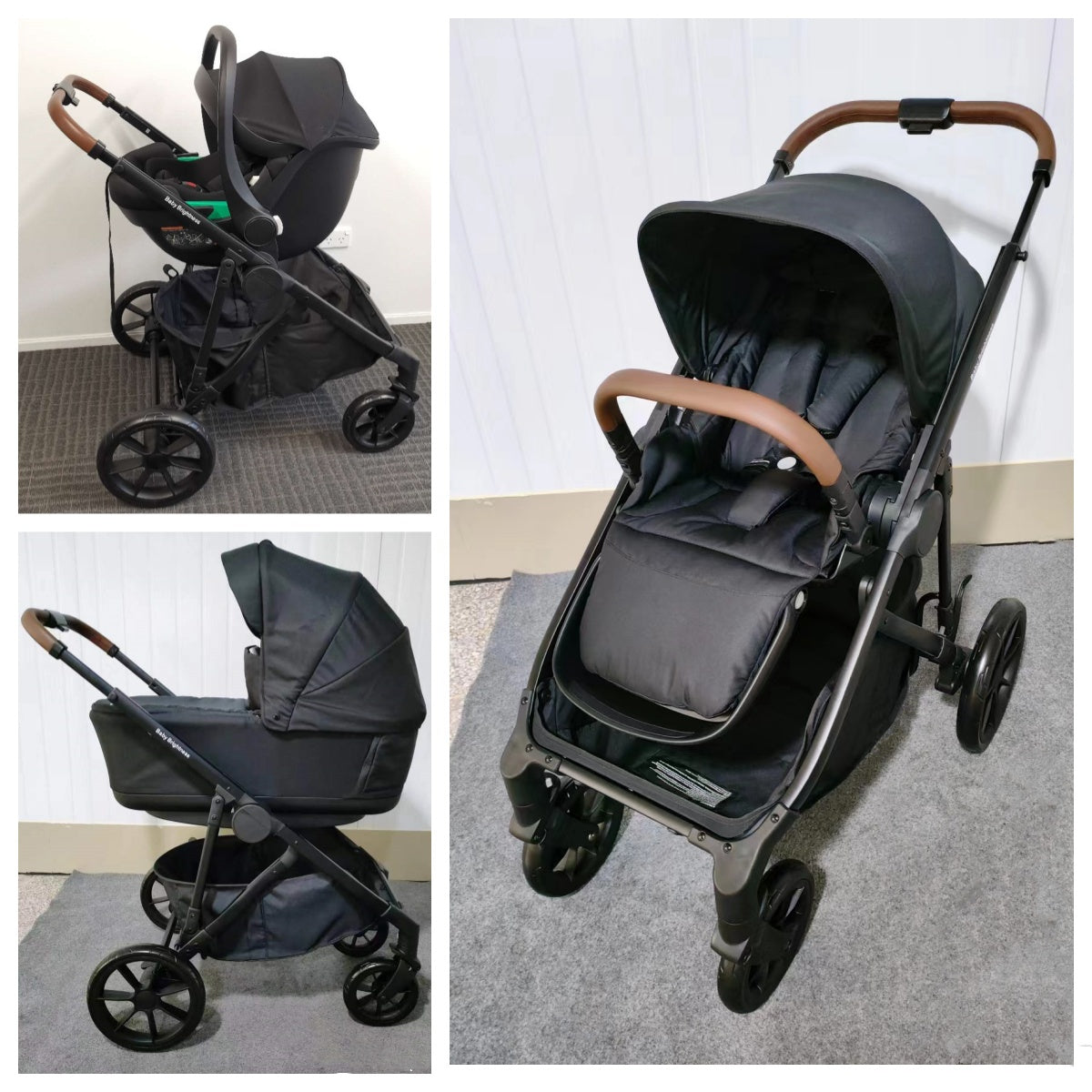 Pre-order Double Pram – Luxe Twin Stroller with Bassinet and Car Seat - image 6