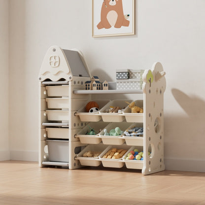 Kids Toy Storage Organizer White