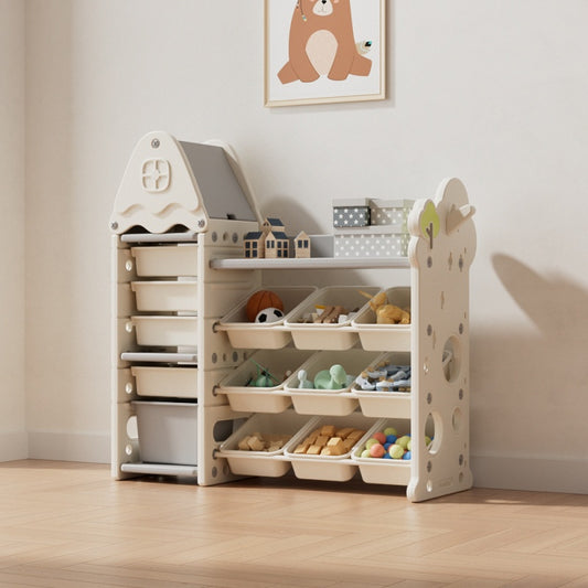 Kids Toy Storage Organizer White