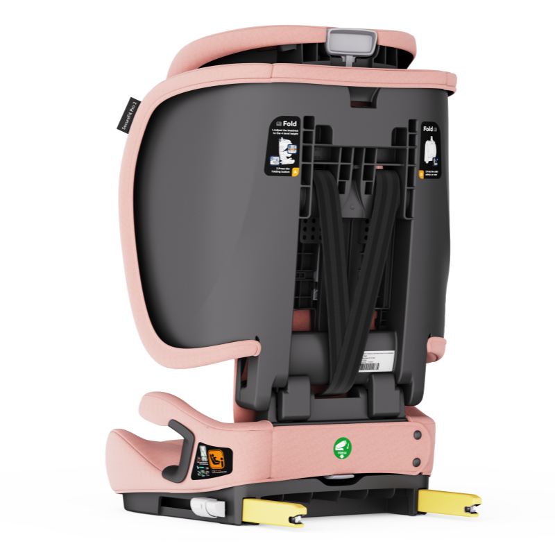 Baby Brightness SecureFit Pro 2 Portable Travel Booster Car Seat Pink - image 13