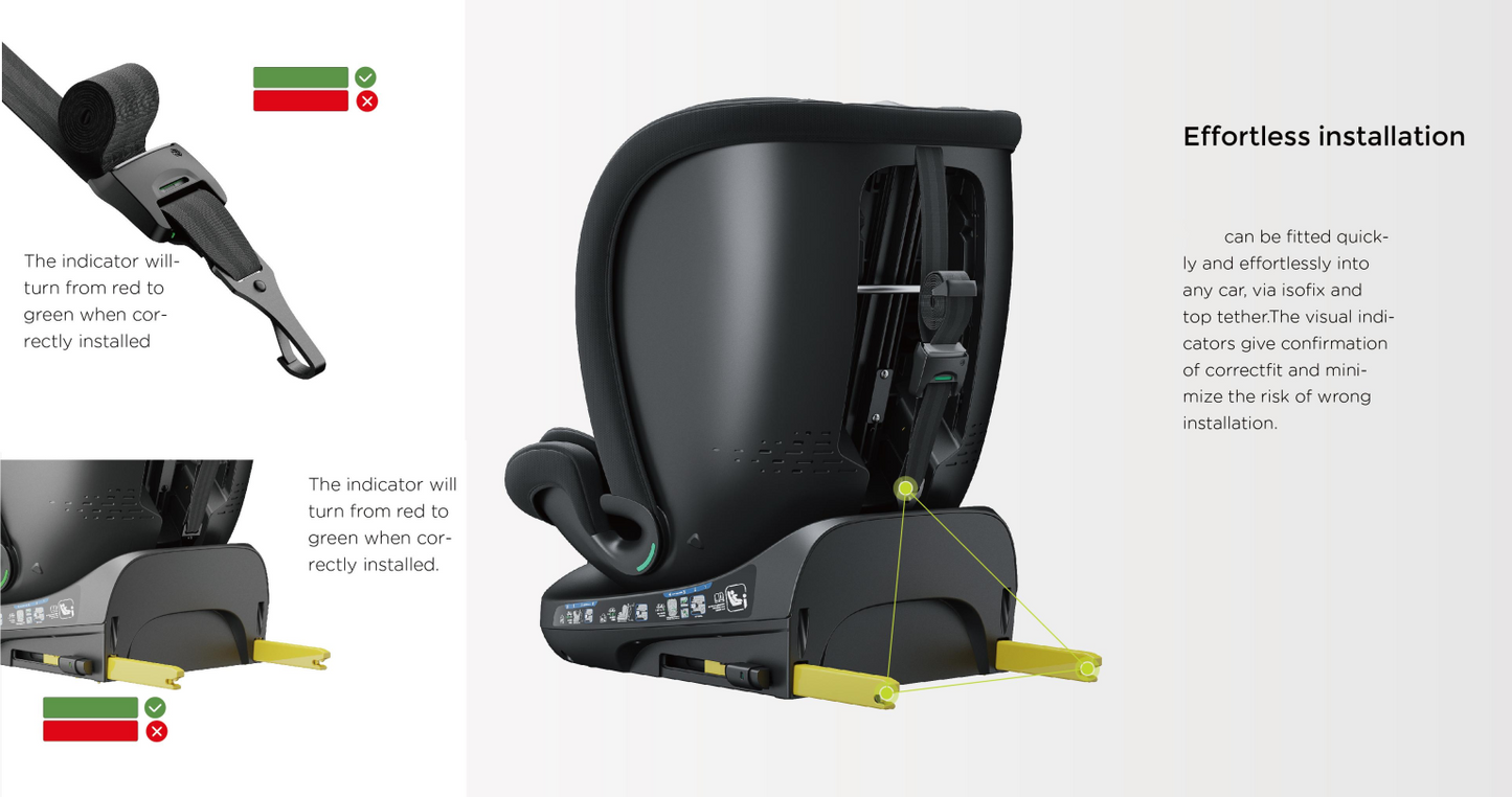 360° Rotating Baby Car Seat – Baby Brightness GuardianMax 1+ Blue - image 9