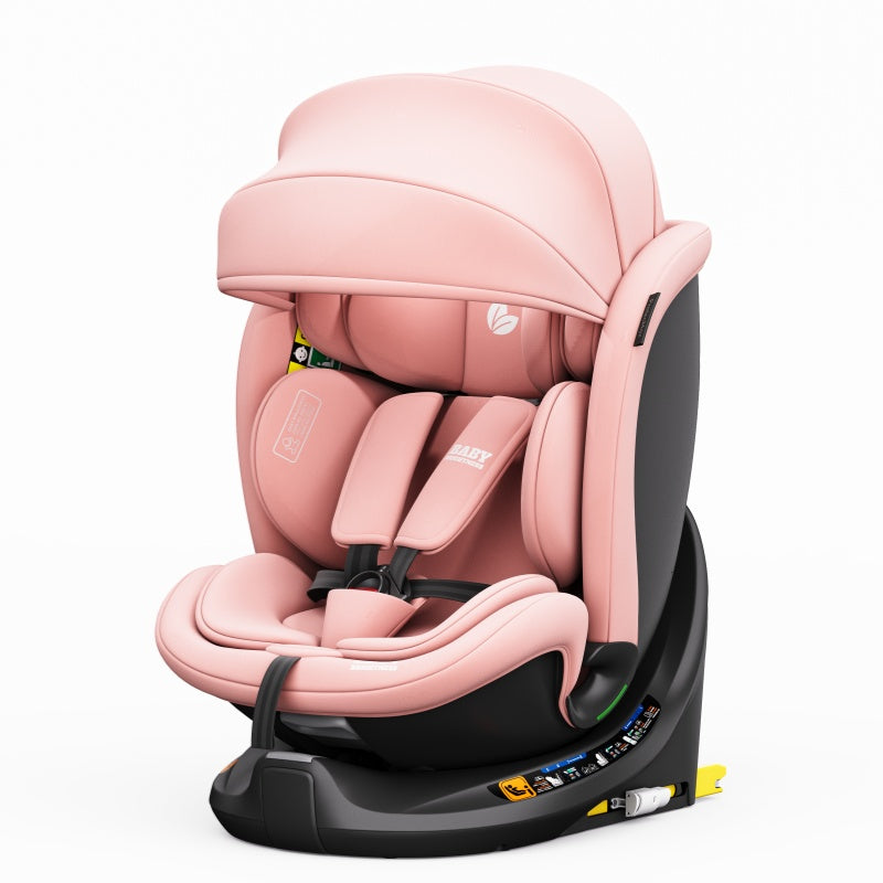 360° Rotating Baby Car Seat – Baby Brightness ProtecMax Pink