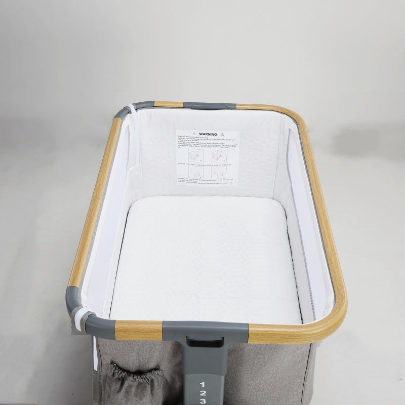 Baby Brightness Co Sleeper Bassinet Grey - image 4