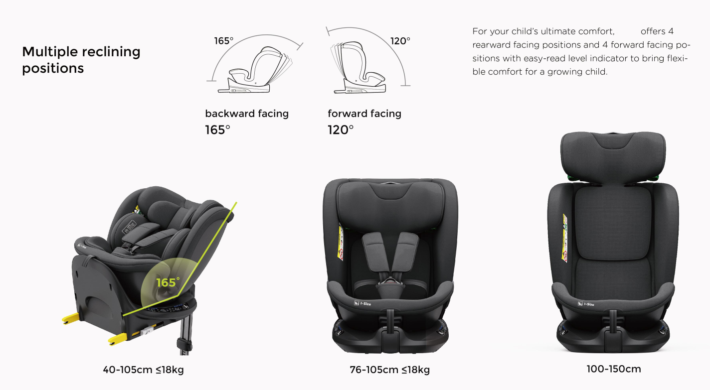 360° Rotating Baby Car Seat – Baby Brightness ProtecMax Pro Pink - image 9