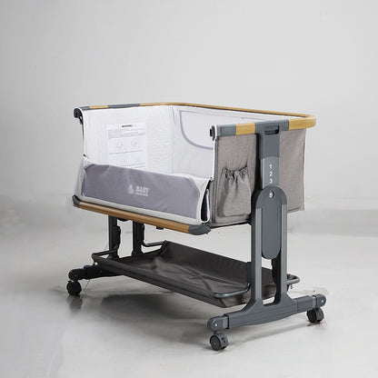 Baby Brightness Co Sleeper Bassinet Grey - image 6