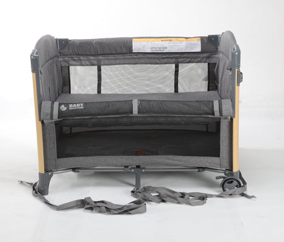 Baby Brightness 4 in 1  Baby Portacot Grey - image 12