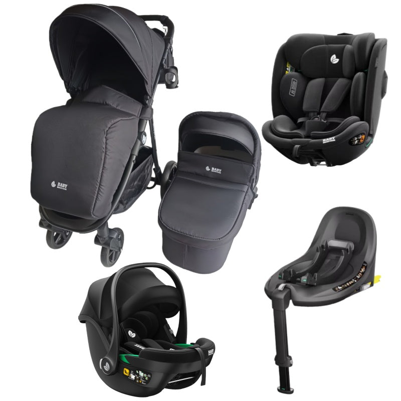 Newborn Pram – Poplar Stroller with Carrycot + Infant Capsule + 360 Ca ...