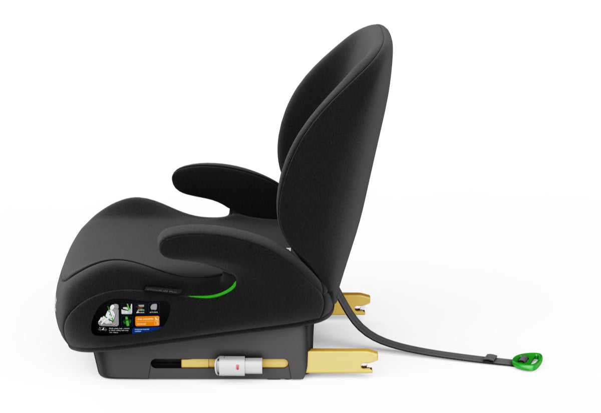 Pre-order Baby Brightness CloudLift Pro Half Booster Seat with ISOFIX and Backrest - Black - image 5