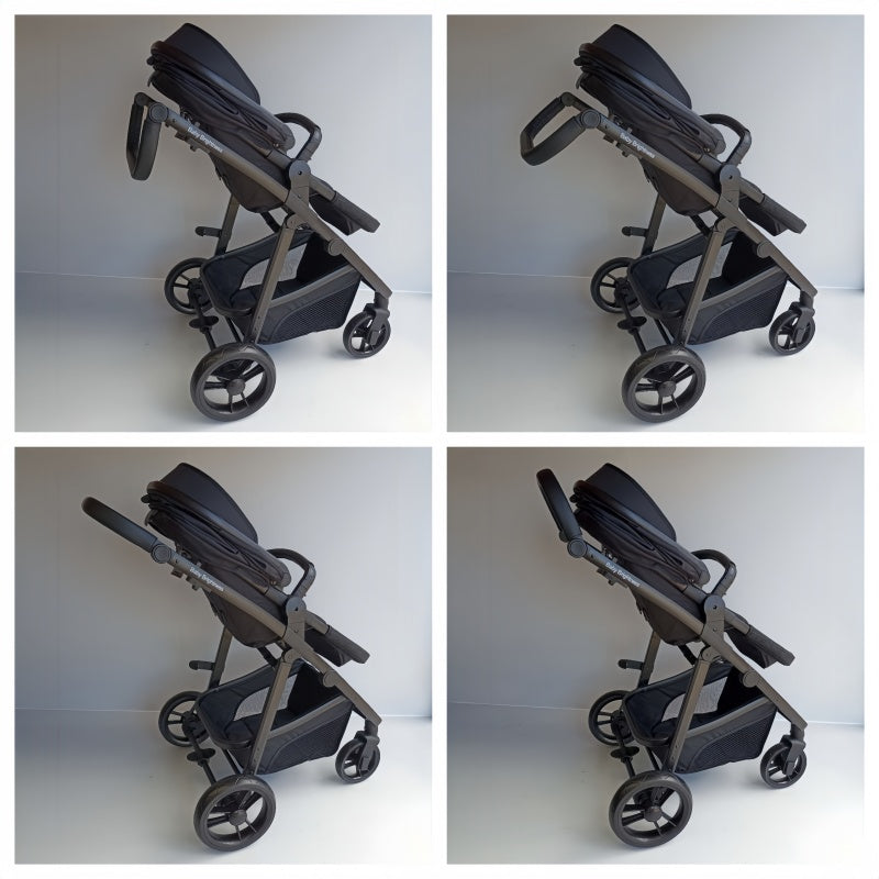 Pre-order Newborn Pram – Palms 1+ Stroller with Bassinet, Car Seat and Rotating ISOFIX Base (Black) - image 7