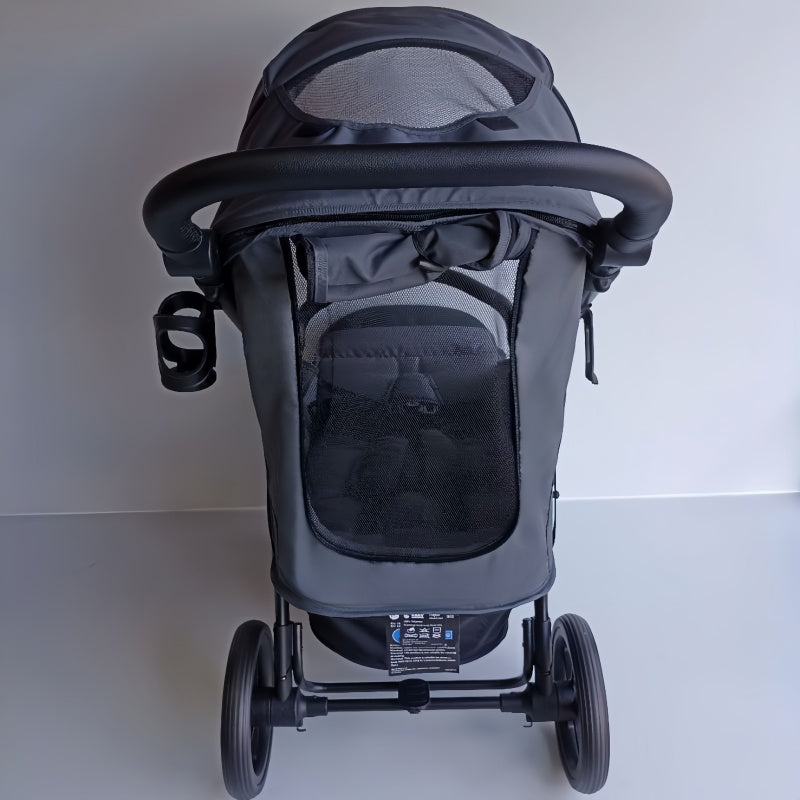 Newborn Pram – Poplar Stroller with Carrycot and Car Seat (Grey) - image 30