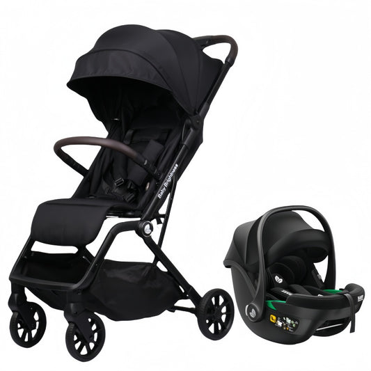 Pre-order Newborn Pram & Capsule – SwiftGo Lightweight Compact Stroller with Capsule (Black)