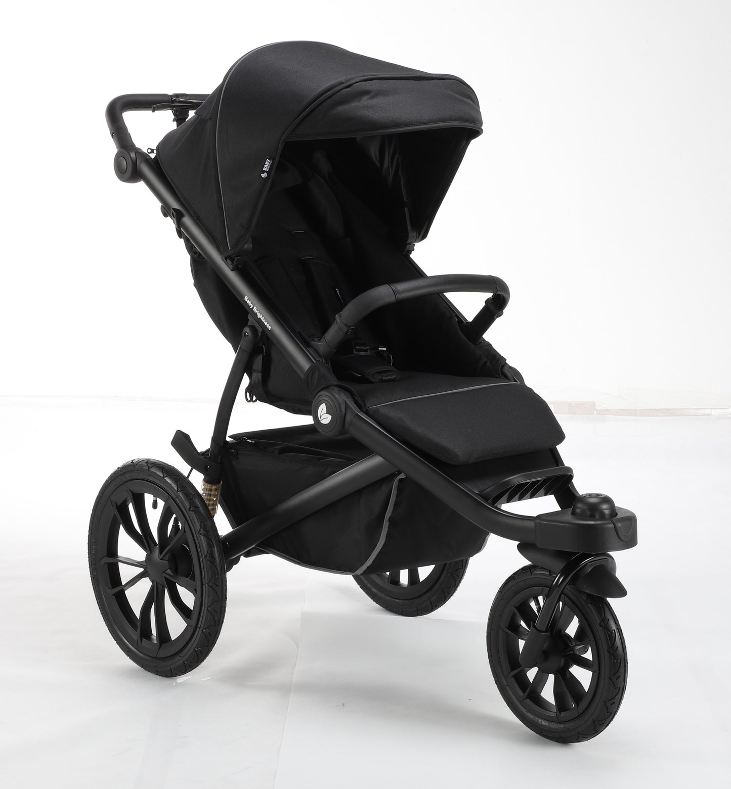 Hill All Terrain Jogging Baby Stroller with Car Seat (Black） - image 17