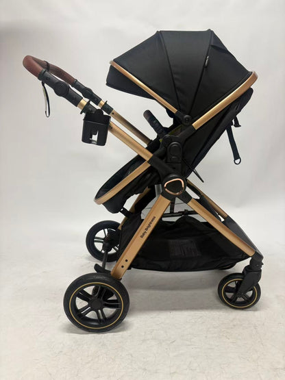Skyra 2-in-1 Newborn Pram & Bassinet Stroller（Blue）