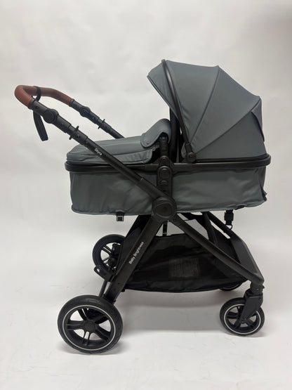 Skyra 2-in-1 Newborn Pram & Bassinet Stroller（Grey）
