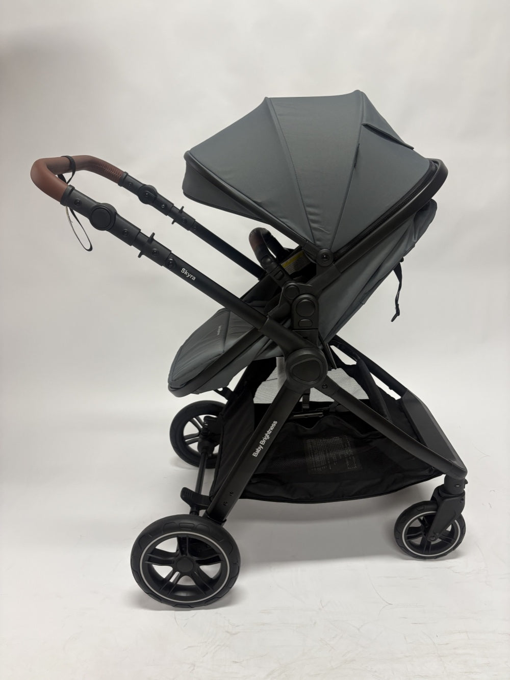 Skyra 2-in-1 Newborn Pram & Bassinet Stroller（Grey）