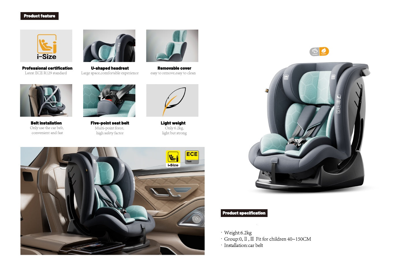 SafeMate Plus Convertible Newborn Car Seat – Pink - image 4