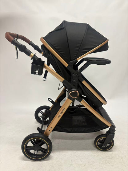 Skyra 2-in-1 Newborn Pram & Bassinet Stroller（Blue）