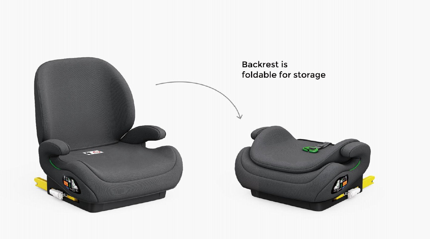 Pre-order Baby Brightness CloudLift Pro Half Booster Seat with ISOFIX and Backrest - Black - image 11