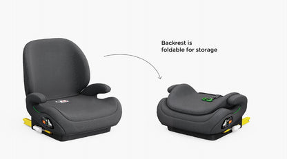 Pre-order Baby Brightness CloudLift Pro Half Booster Seat with ISOFIX and Backrest - Black - image 11