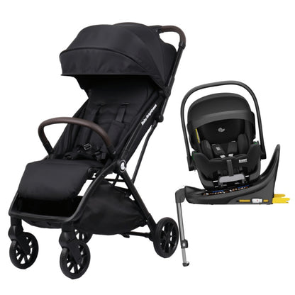 Pre-order Newborn Pram & Capsule – FlexGo Auto Folding Stroller with Reclining Capsule and Rotating ISOFIX Base(Black)
