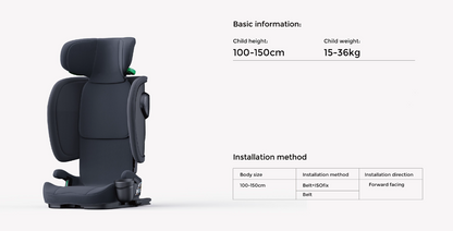 Baby Brightness SecureFit Pro 2 Portable Travel Booster Car Seat Grey - image 16