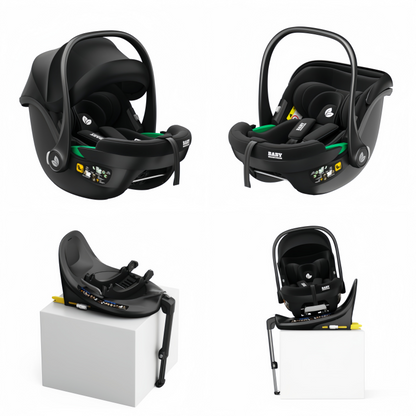 Pre-order Newborn Pram – Palms 2+ Stroller with Carrycot + Infant Capsule + 360 Car Seat and Rotating ISOFIX B - image 10